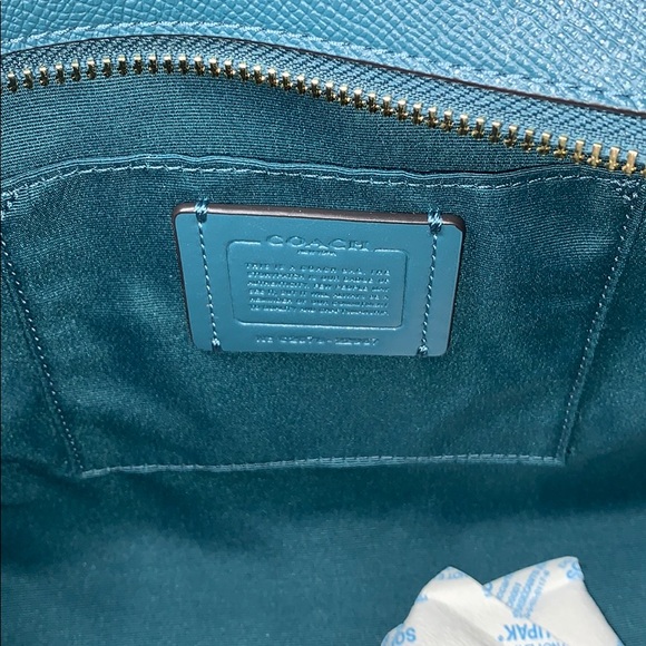 Coach Mini City Zip Tote, Dark Teal, F22967 - Picture 11 of 16